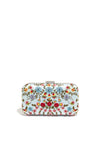 EMBELLISHED SHIRLEY CLUTCH-BLACK/WHITE-ALICE + OLIVIA