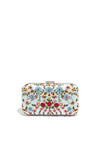 EMBELLISHED SHIRLEY CLUTCH-BLACK/WHITE-ALICE + OLIVIA