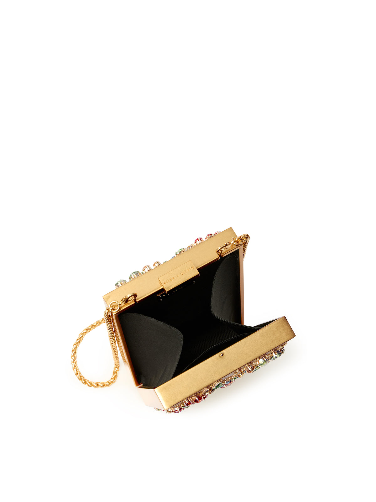 KAYLA CLUTCH DECORATA - NATURALE/MULTICOLORE