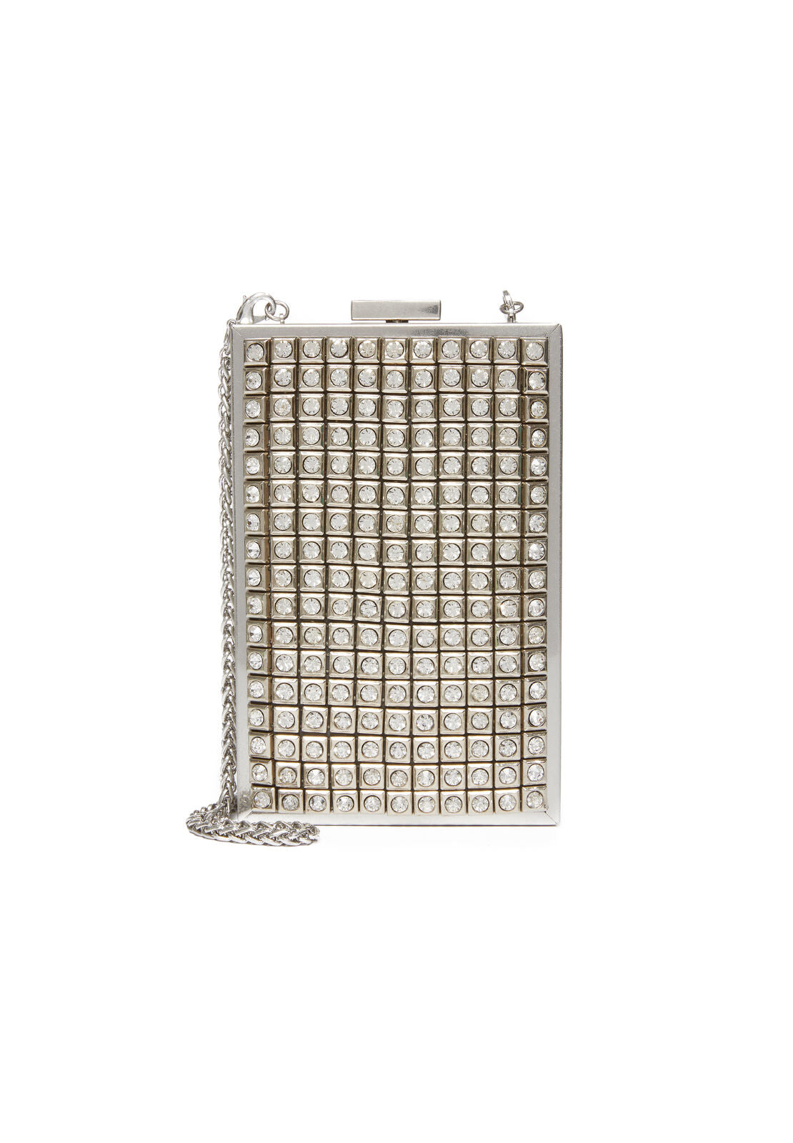 SOPHIA CRYSTAL STUD NS CLUTCH-SILVER-ALICE + OLIVIA