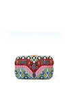 EMBELLISHED SHIRLEY CLUTCH-BLACK/WHITE-ALICE + OLIVIA
