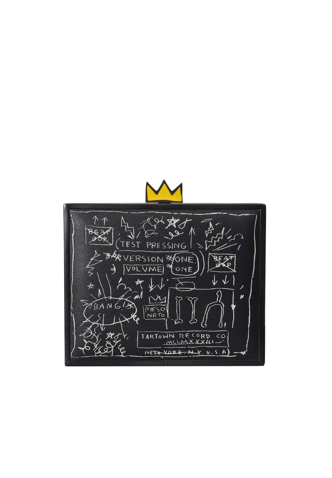 BASQUIAT BEAT BOP CLUTCH-Black-ALICE + OLIVIA