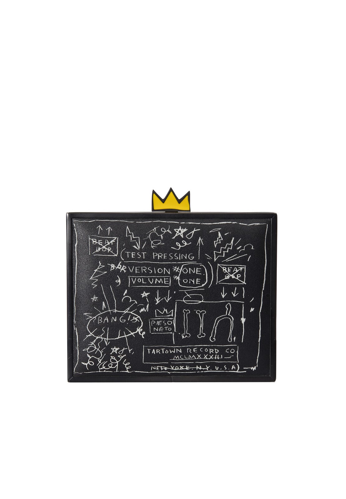 BASQUIAT BEAT BOP CLUTCH-Black-ALICE + OLIVIA