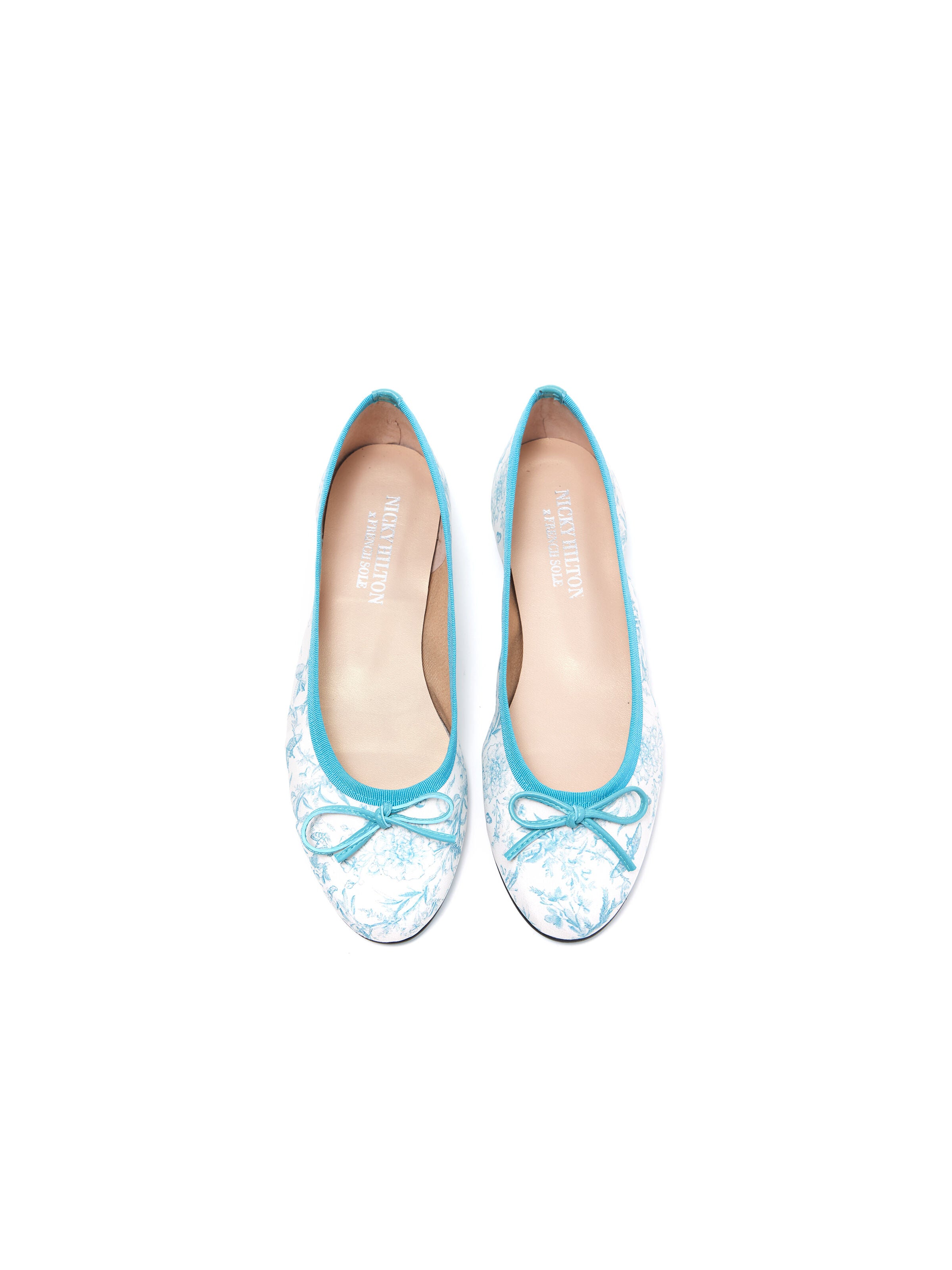 A+O X FRENCH SOLES BALLET FLAT-GREEN FLORAL-ALICE + OLIVIA