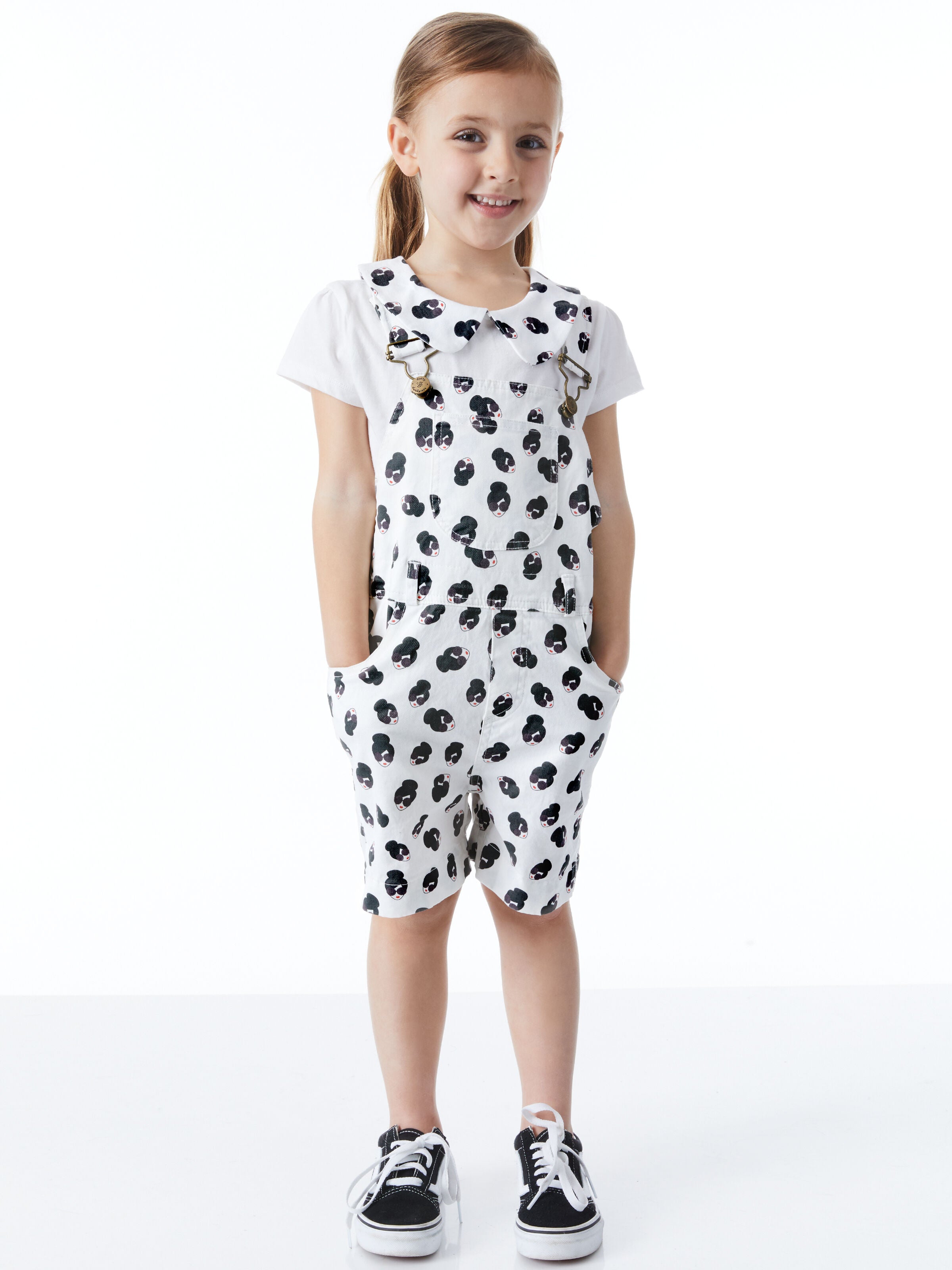 Shorts salopette A+O x DOTTY DUNGAREES-ALICE + OLIVIA