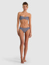 A+O X PQ SWIM ASPEN REVERSIBLE SCALLOPED BANDEAU-METRO STRIPE MIDNIGHT BLUE LG-ALICE + OLIVIA
