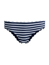 A+O X PQ SWIM AUBREE REVERSIBLE SCALLOPED TEENY BOTTOM-METRO STRIPE MIDNIGHT BLUE LG-ALICE + OLIVIA