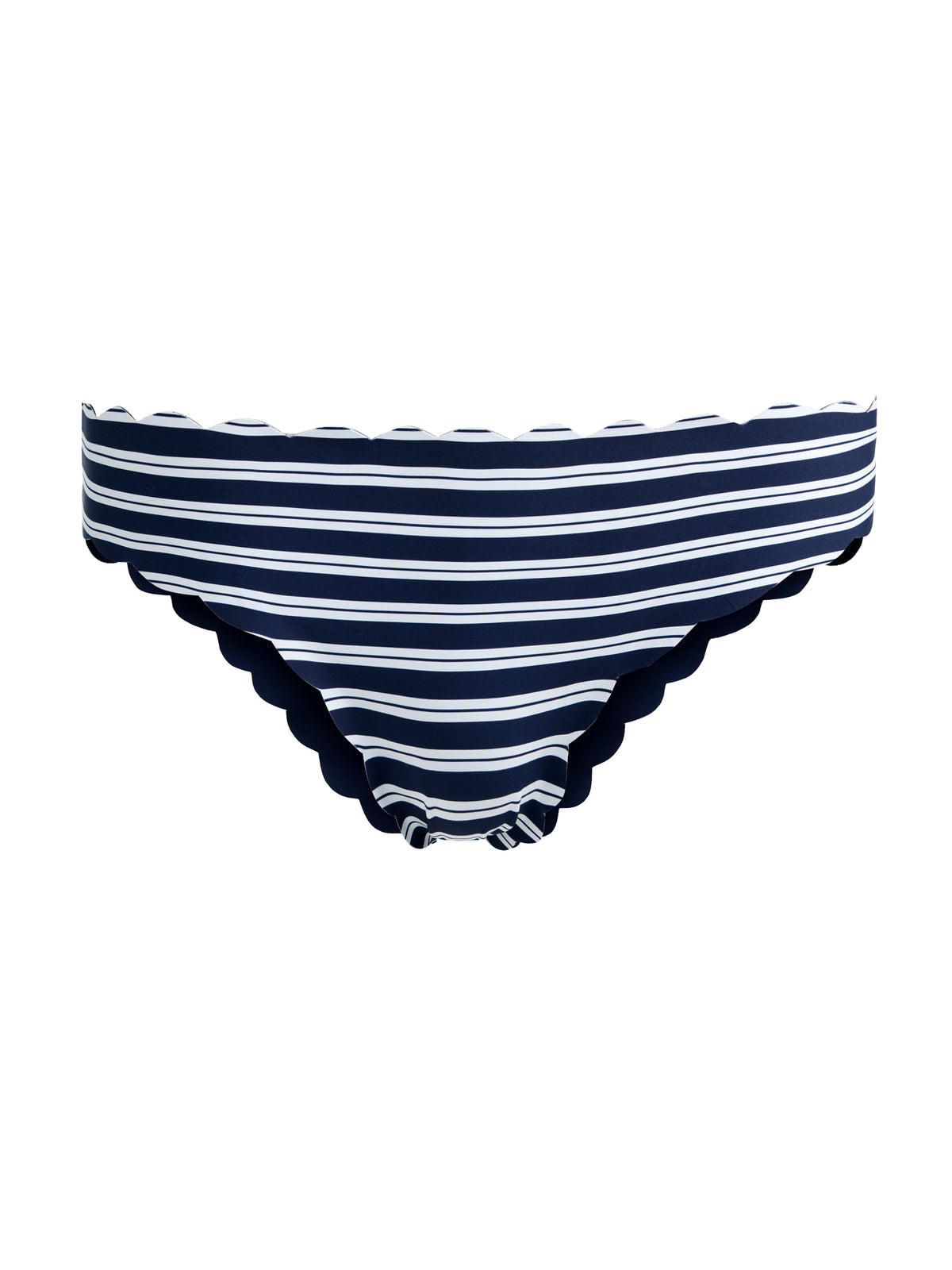 A+O X PQ SWIM AUBREE REVERSIBLE SCALLOPED TEENY BOTTOM-METRO STRIPE MIDNIGHT BLUE LG-ALICE + OLIVIA