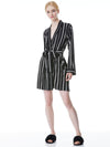 A+O X MASONGREY MEADOW ROBE-BLACK/WHITE-ALICE + OLIVIA