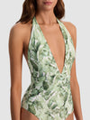 A+O X PQ SWIM HALTER ONE PIECE-SHADOW PALM MD-ALICE + OLIVIA