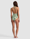A+O X PQ SWIM HALTER ONE PIECE-SHADOW PALM MD-ALICE + OLIVIA