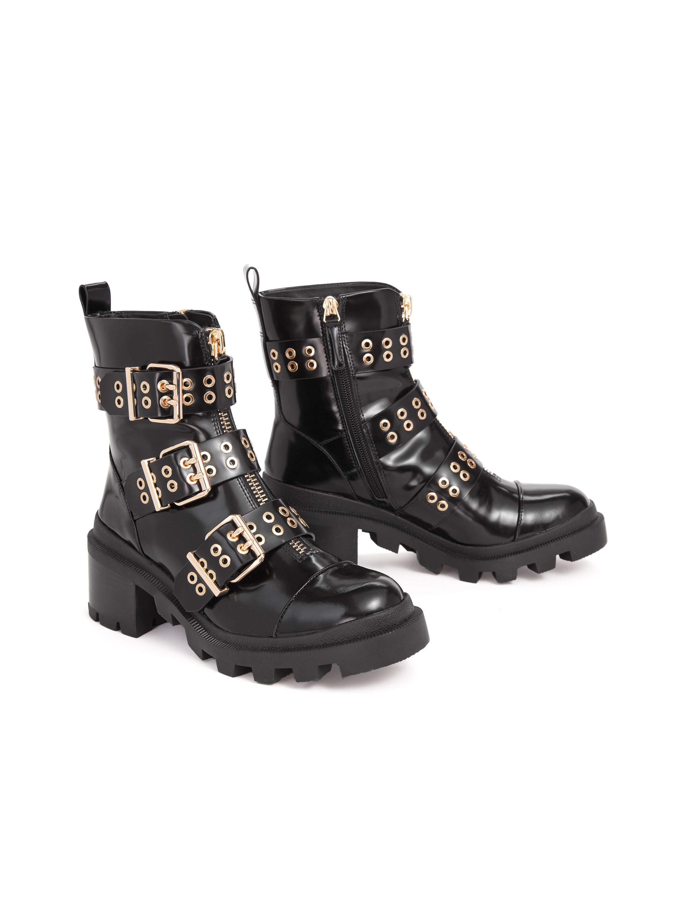 HALI BOOT-ALMOND/GOLD-ALICE + OLIVIA