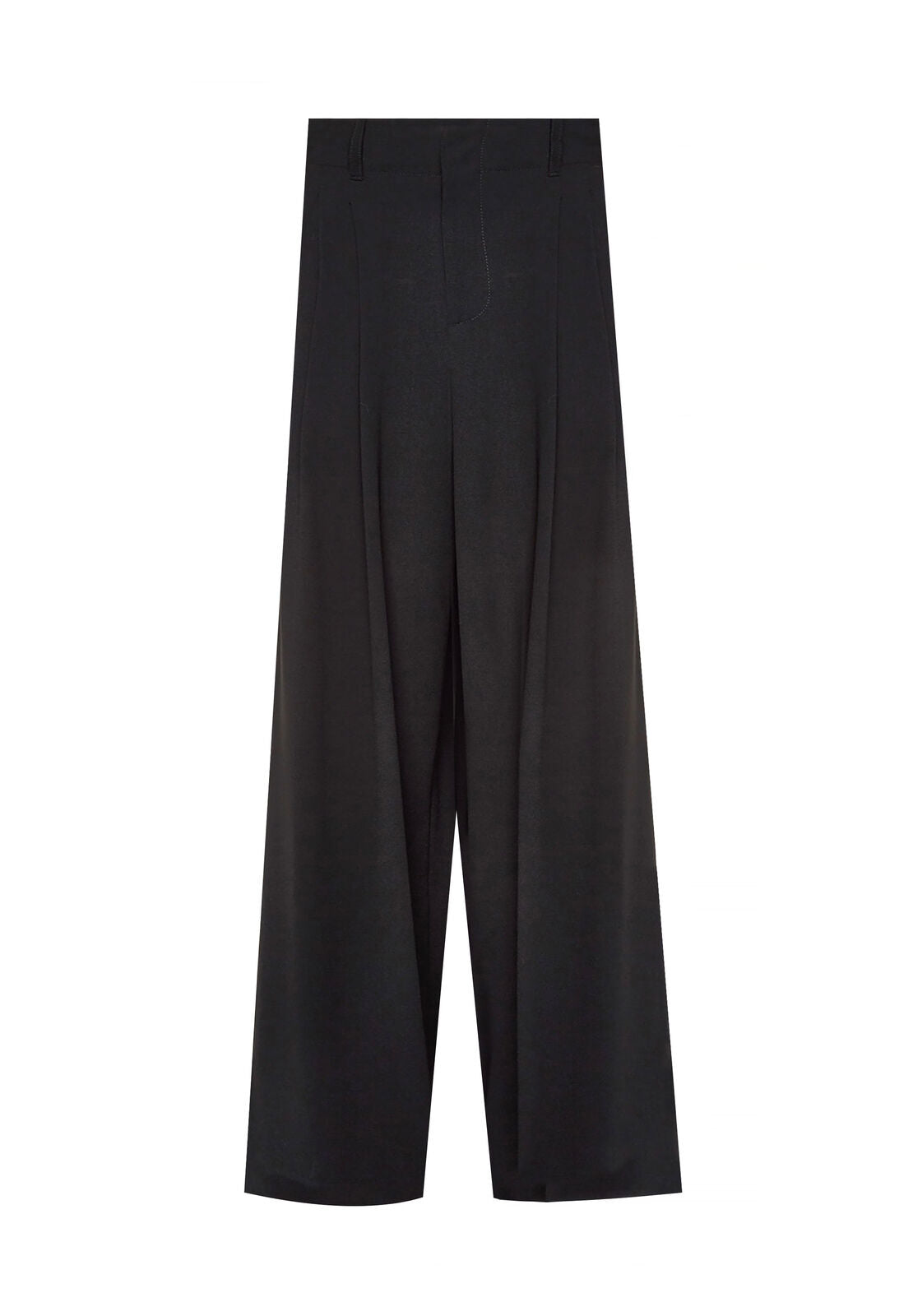 ELOISE STRGHT WIDE LEG TROUSER-Black-ALICE + OLIVIA