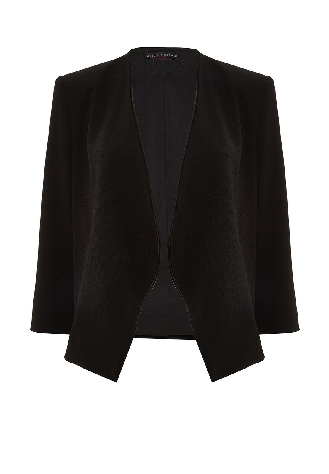 OLIVER DRAPED SHWL COLLAR BLZR-Black-ALICE + OLIVIA