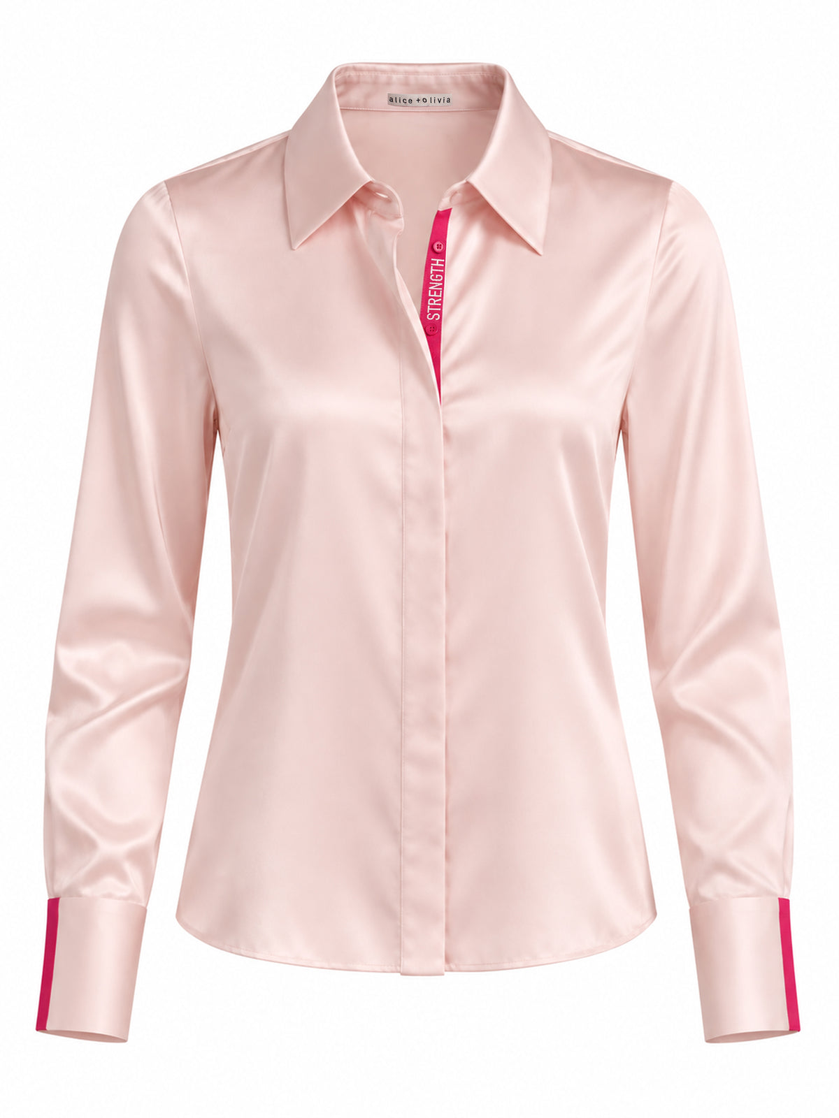 WILLA PLACKET TOP-BLUSH-ALICE + OLIVIA