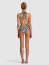 A+O X PQ SWIM DELILAH CROSS FRONT ONE-PIECE-ZEBRA-ALICE + OLIVIA