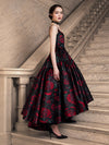 ROBE DE SOIRÉE LONGUE ASYMÉTRIQUE ANAMARIA BUSTIER-ALICE + OLIVIA