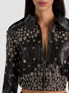 HYDE EMBELLISHED VEGAN LEATHER JACKET-Black-ALICE + OLIVIA