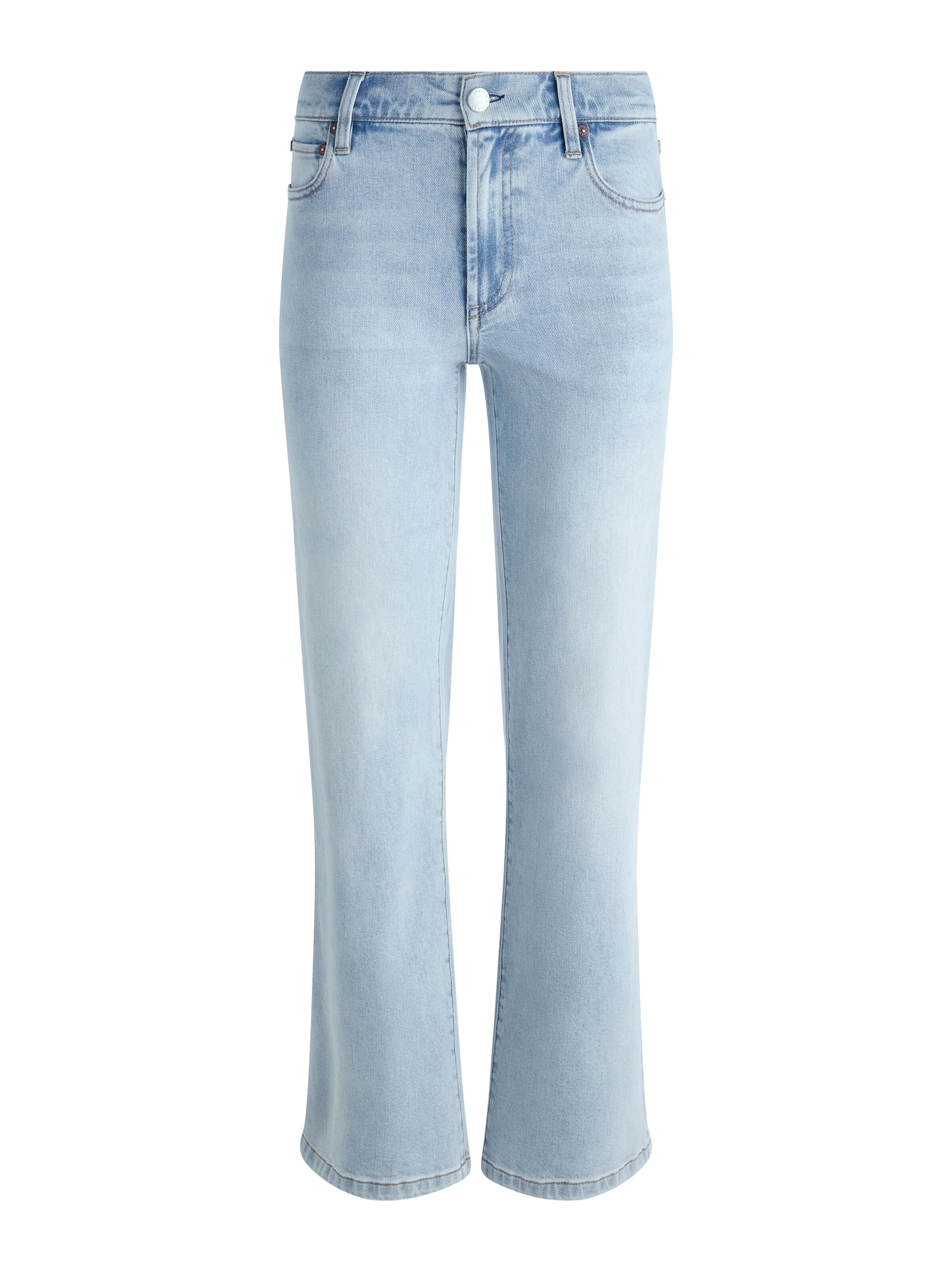 【Alice+Olivia】クイン キック フレア ジーンズ Quinn Kick Flare Jean In Livia Vintage Blue | Alice + Olivia