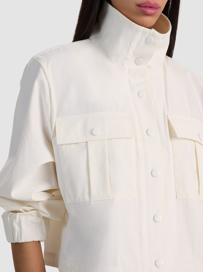 JAMES FUNNEL NECK CROPPED PARKA - OFF WHITE image 3 - ALICE + OLIVIA