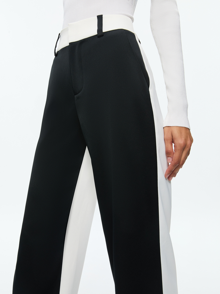 ALEXANDER TROUSER - BLACK/OFF WHITE image 3 - Alice And Olivia