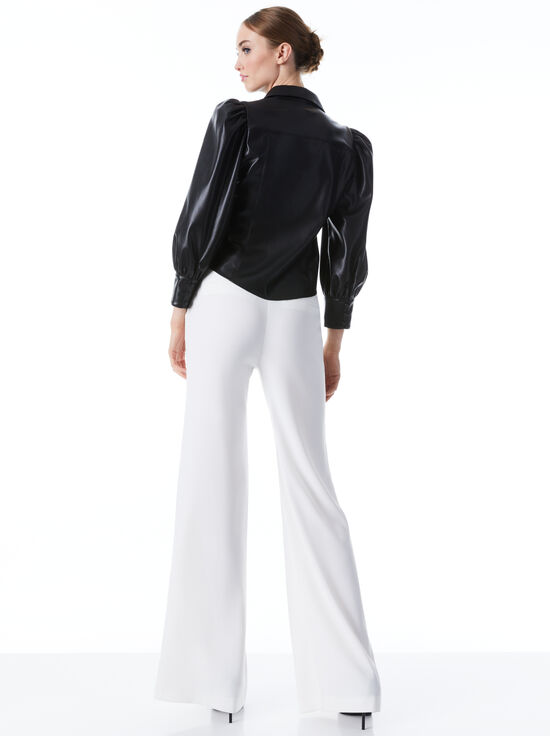 BLACK-NADINE VEGAN TOP