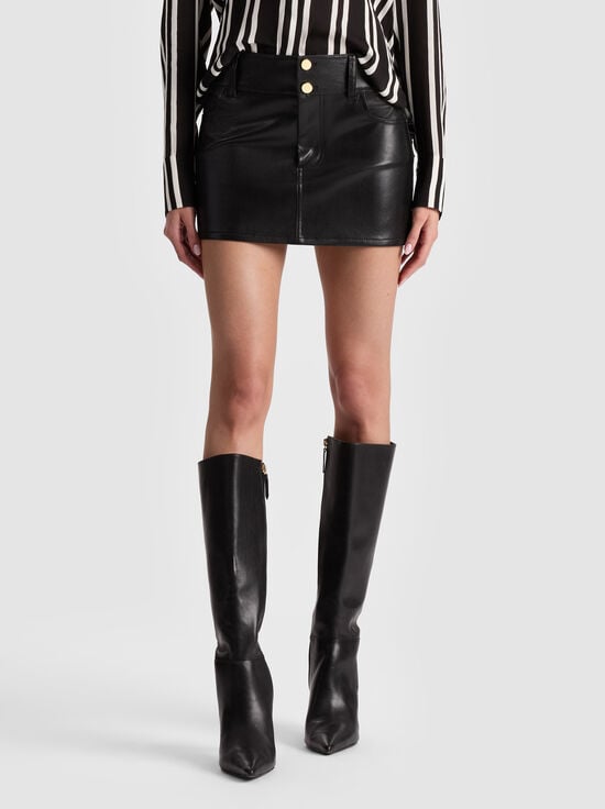 BLACK-LAIKA VEGAN SKIRT