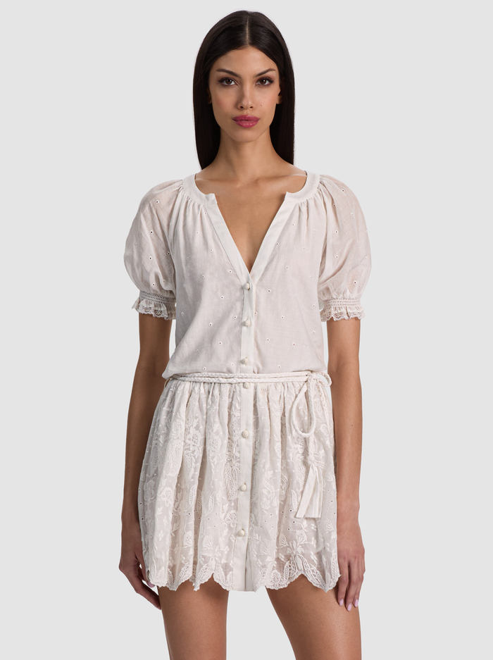 THALIA TUNIC DRESS - OFF WHITE image 3 - ALICE + OLIVIA