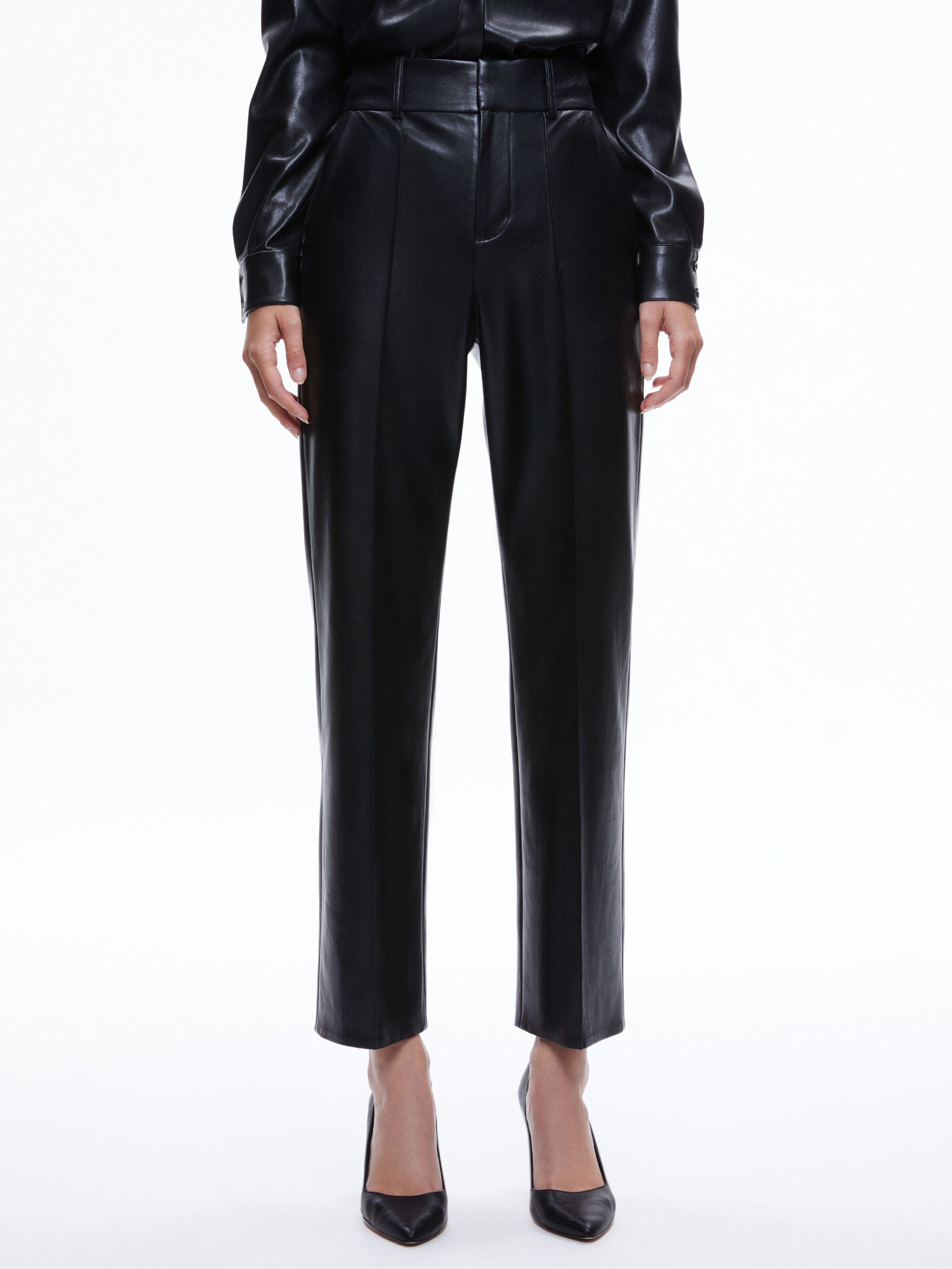 Vegan leather clearance trousers