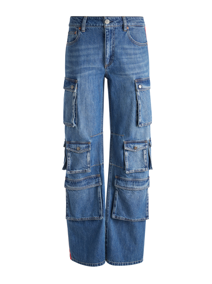 OLYMPIA JEAN - AVERY BLUE/BRIGHT RUBY image 5 - Alice And Olivia