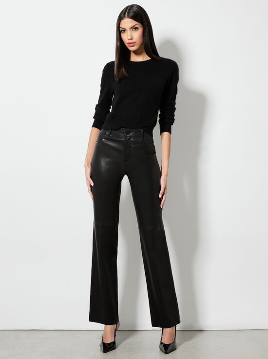 BLACK-AMAZING LEATHER PANT