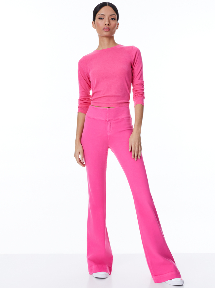 CINDY CROPPED TEE - CANDY image 2 - Alice And Olivia