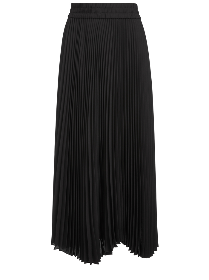 IVA PLEATED MIDI SKIRT - BLACK image 5 - Alice And Olivia