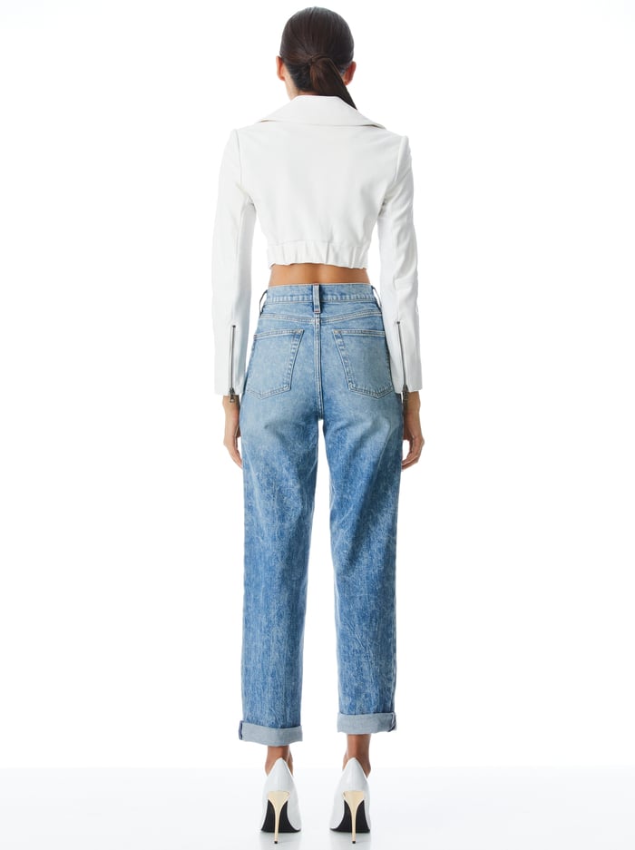 YARDLEY VEGAN JACKET - OFF WHITE image 1 - Alice And Olivia