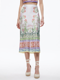 MAEVE SLIP MIDI SKIRT - FLORAL FEST