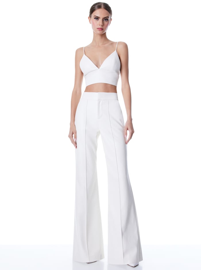 DYLAN VEGAN PANT - ECRU image 2 - Alice And Olivia