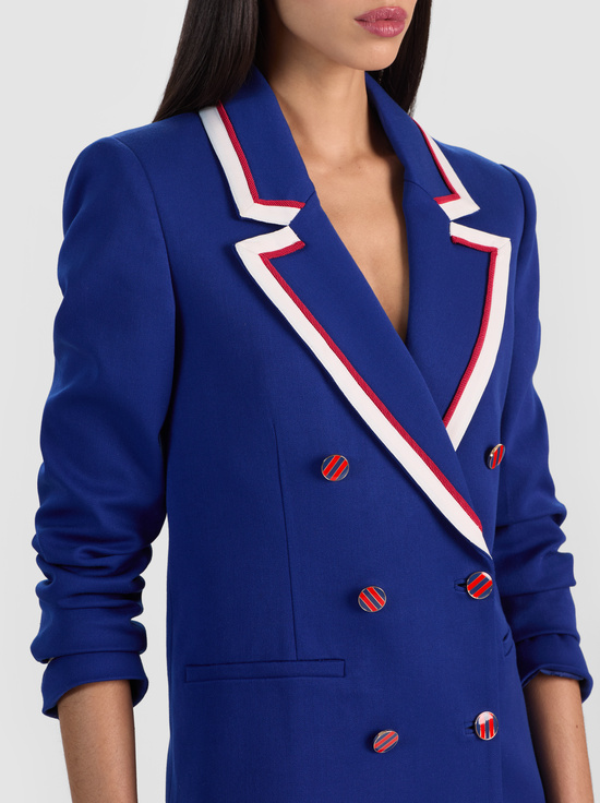 TWILIGHT BLUE-CAMPBELL DOUBLE BREASTED BLAZER