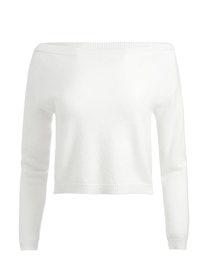 SHERRELL CASHMERE PULLOVER - ECRU image 5 - Alice And Olivia