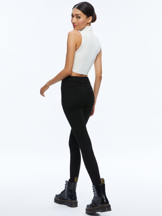 BLACK-MIKAH SUEDE PANT