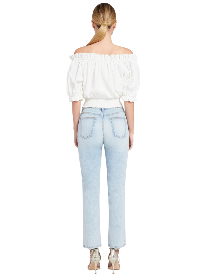 STUNNING HIGH RISE STRAIGHT LEG - BABY BLUES image 1 - Alice And Olivia