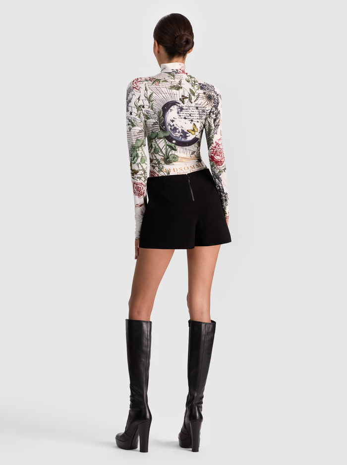 DELAINA TURTLENECK TOP - DREAMSCAPE MOON VANILLA image 2 - Alice And Olivia