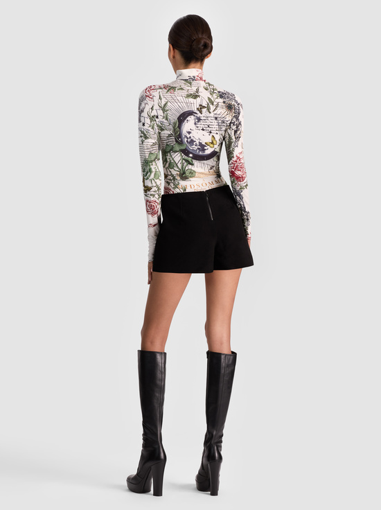 DREAMSCAPE MOON VANILLA-DELAINA TURTLENECK TOP