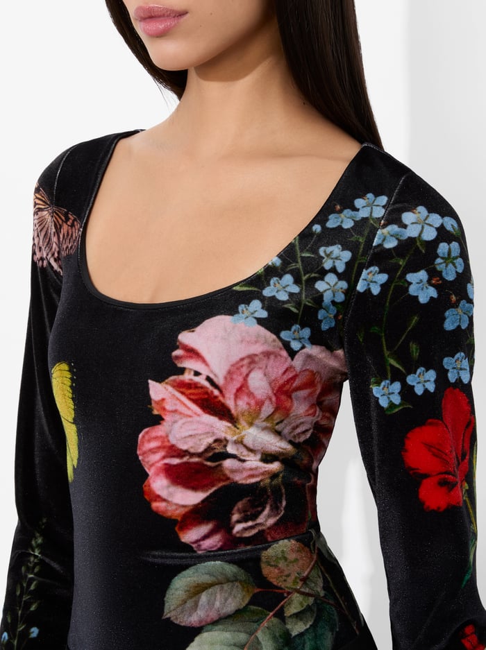 DELAINA TOP - IN THE WIND FLORAL image 4 - Alice And Olivia