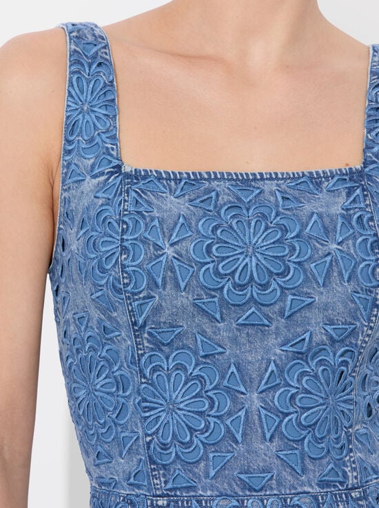 AVERY BLUE-MARYANN DENIM DRESS