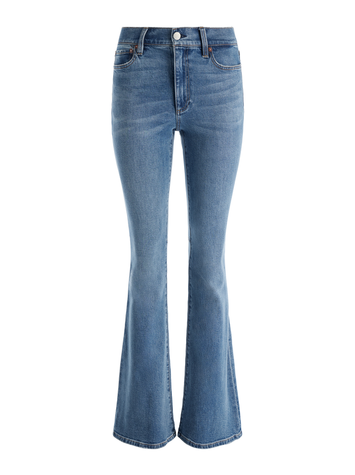 STACEY MID RISE BELL JEAN - ALBEE VINTAGE BLUE image 5 - Alice And Olivia