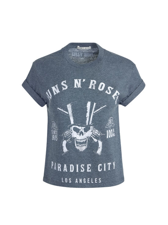 CHARCOAL/WHITE-SHIRA TEE