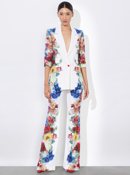 GARDEN BRUNCH OFF WHITE-DENNY BOYFRIEND BLAZER