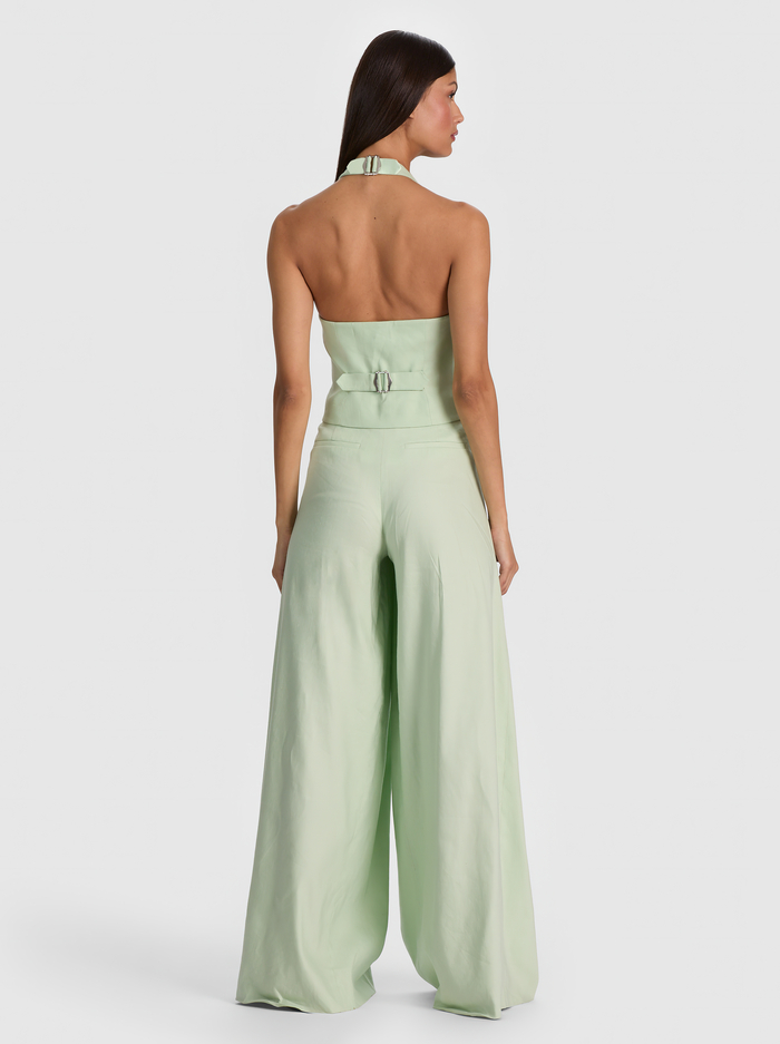 ERICA LINEN VEST - GREEN LILY image 2 - ALICE + OLIVIA