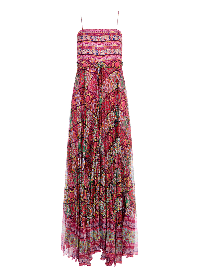 DESPINA PLEATED MAXI DRESS - FAR OUT/MULTI image 5 - ALICE + OLIVIA