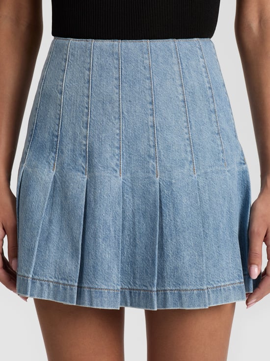 ROCKSTAR BLUE-CARTER DENIM SKIRT